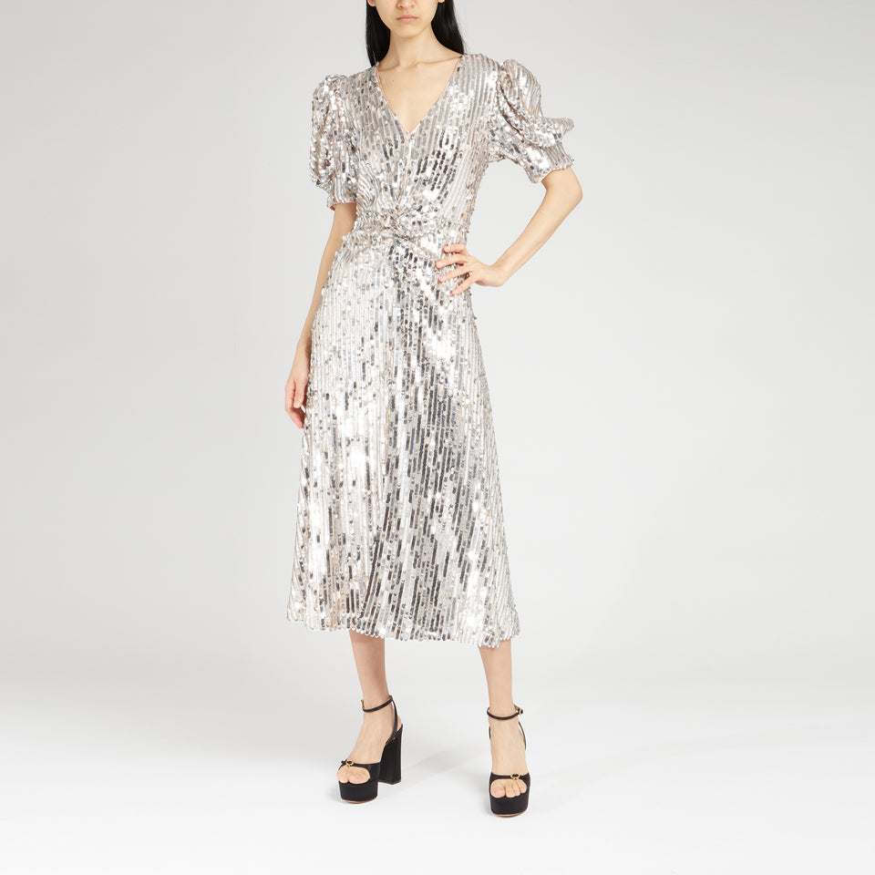 Silver sequin "Sierina" dress