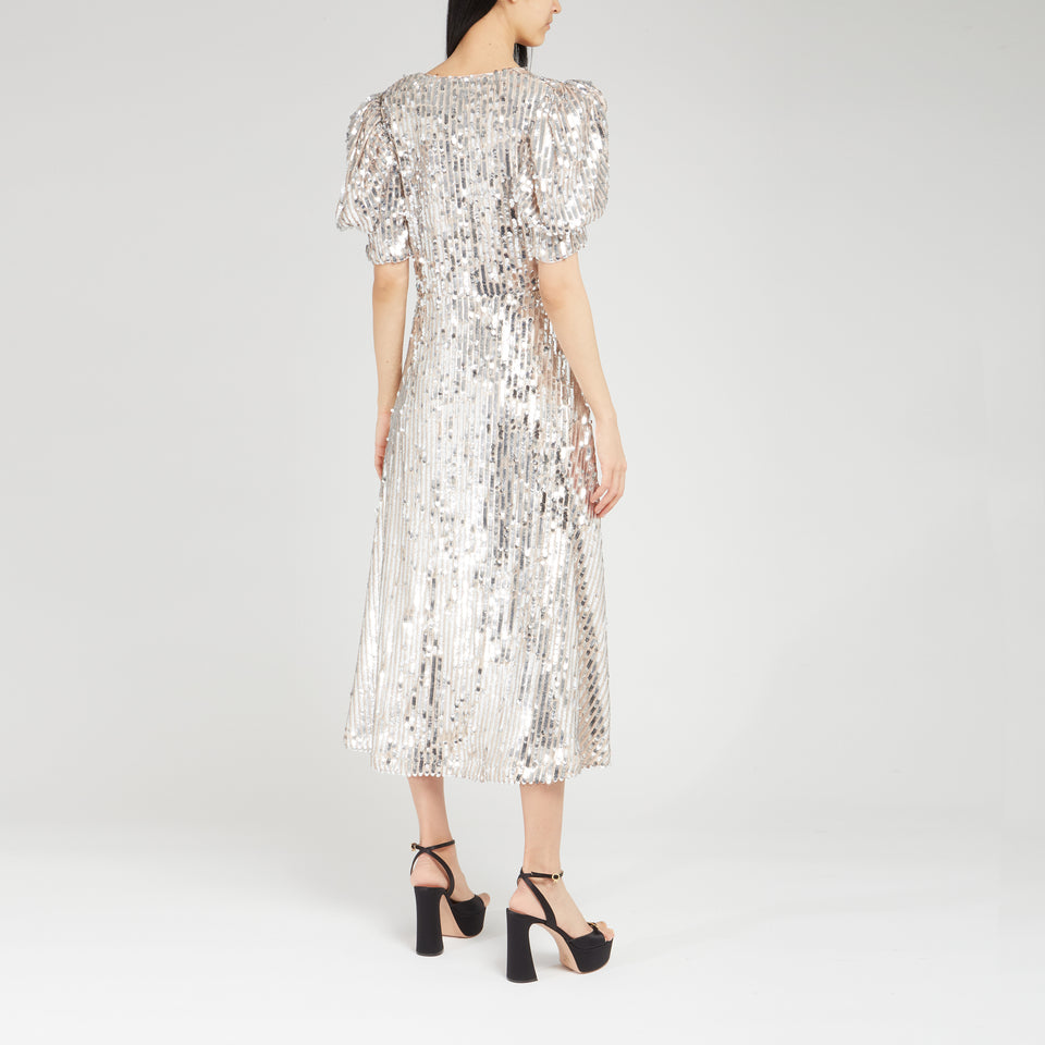 Silver sequin "Sierina" dress