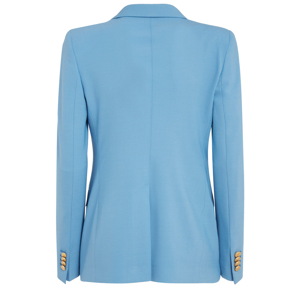 Light blue cotton blazer