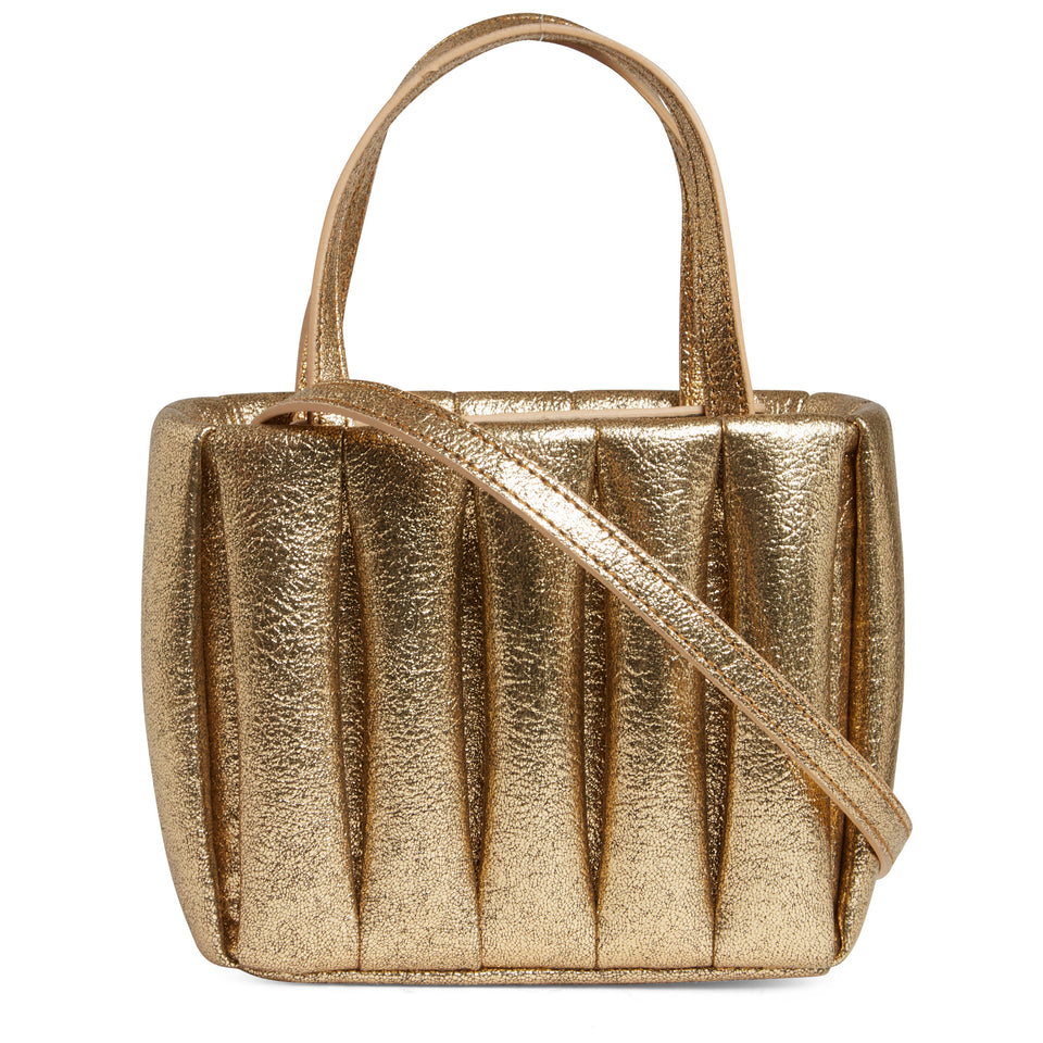 Gold leather ''Aria Laminated'' bag