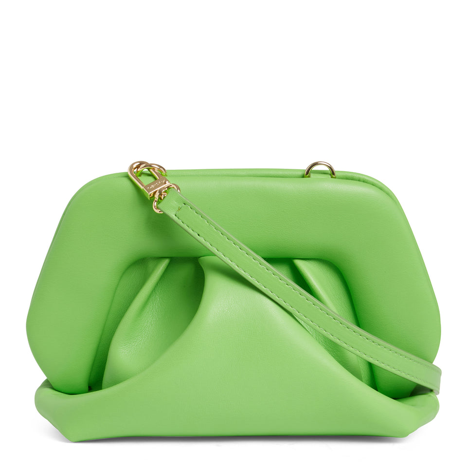 Green faux leather "Gea" bag