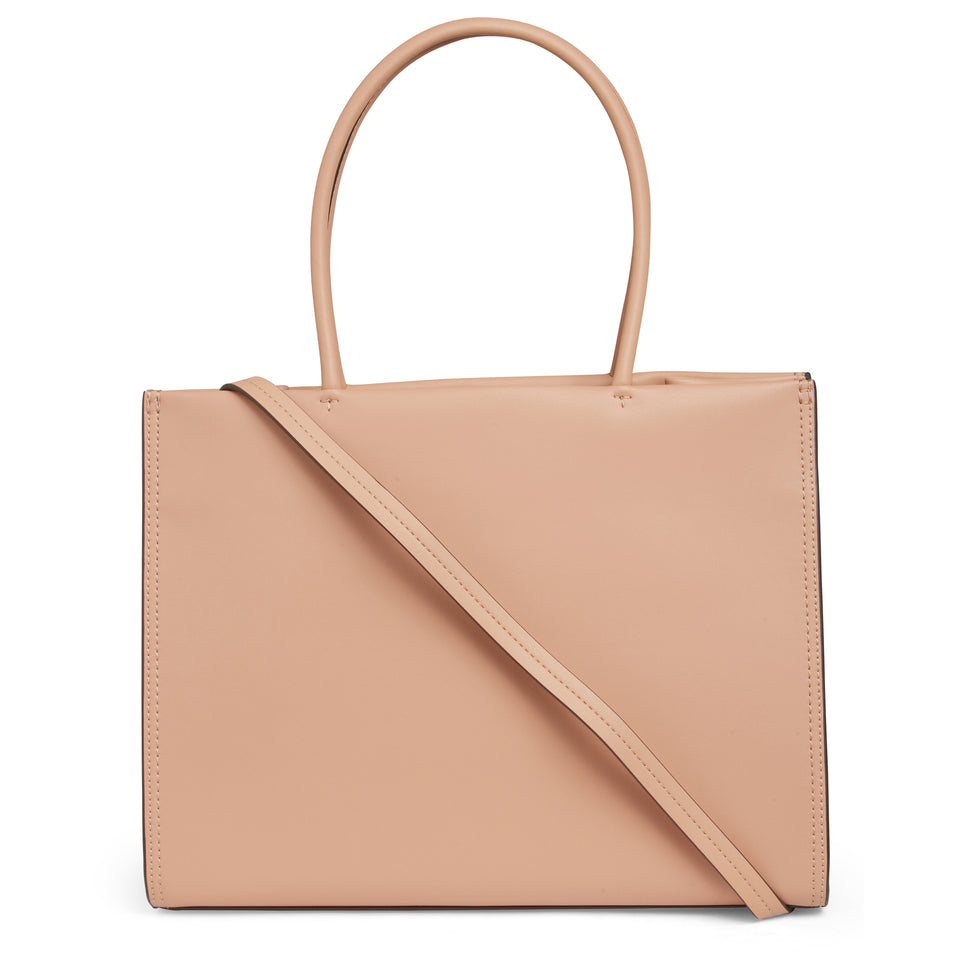 '''Eco Ella''' small pink leather shopping bag