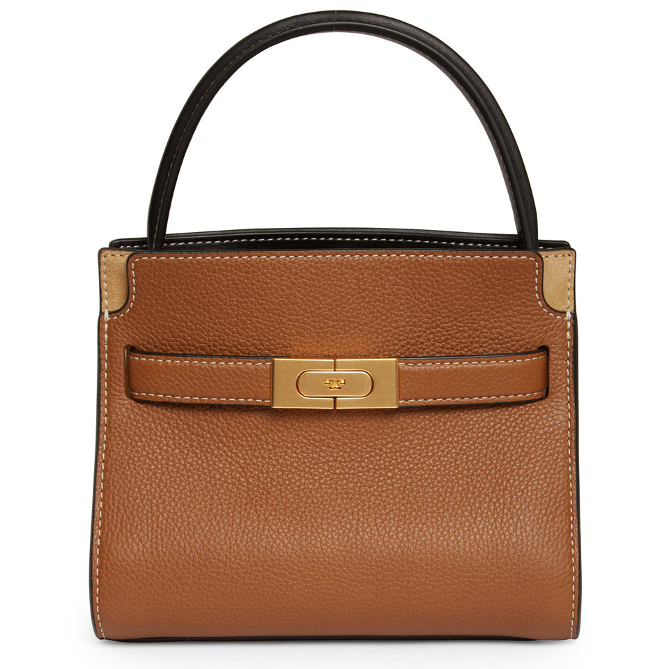 ''Lee Radziwill'' small brown leather bag