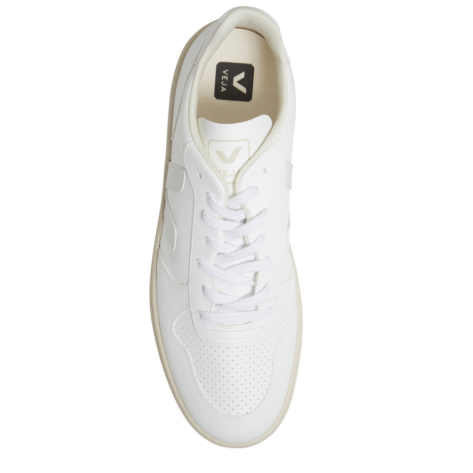 Sneakers ''Chromefree'' in pelle bianca