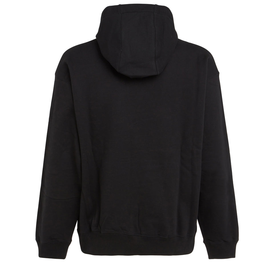 Black cotton ''Medusa'' sweatshirt