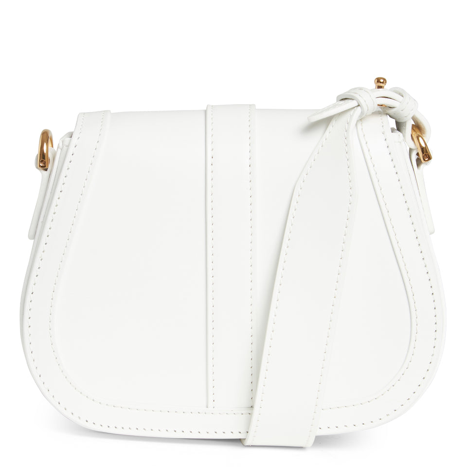 Small ''Greek Goddess'' white leather shoulder bag