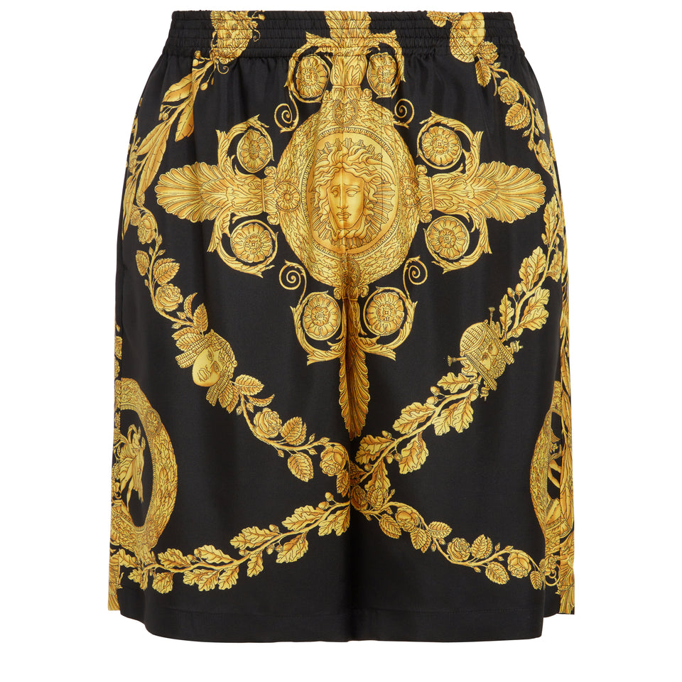 Multicolor silk ''Baroque'' shorts