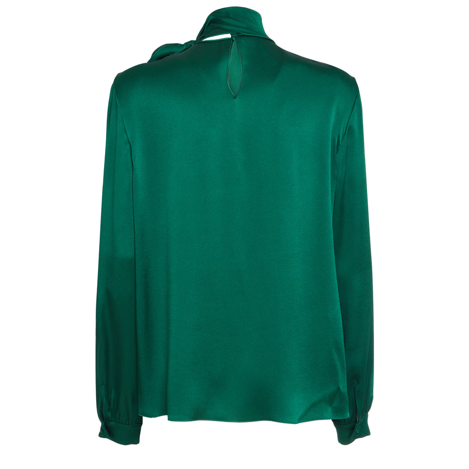 Camicia in tessuto verde