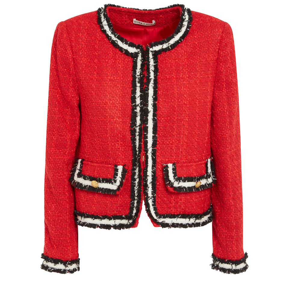 Red tweed "Landon" jacket