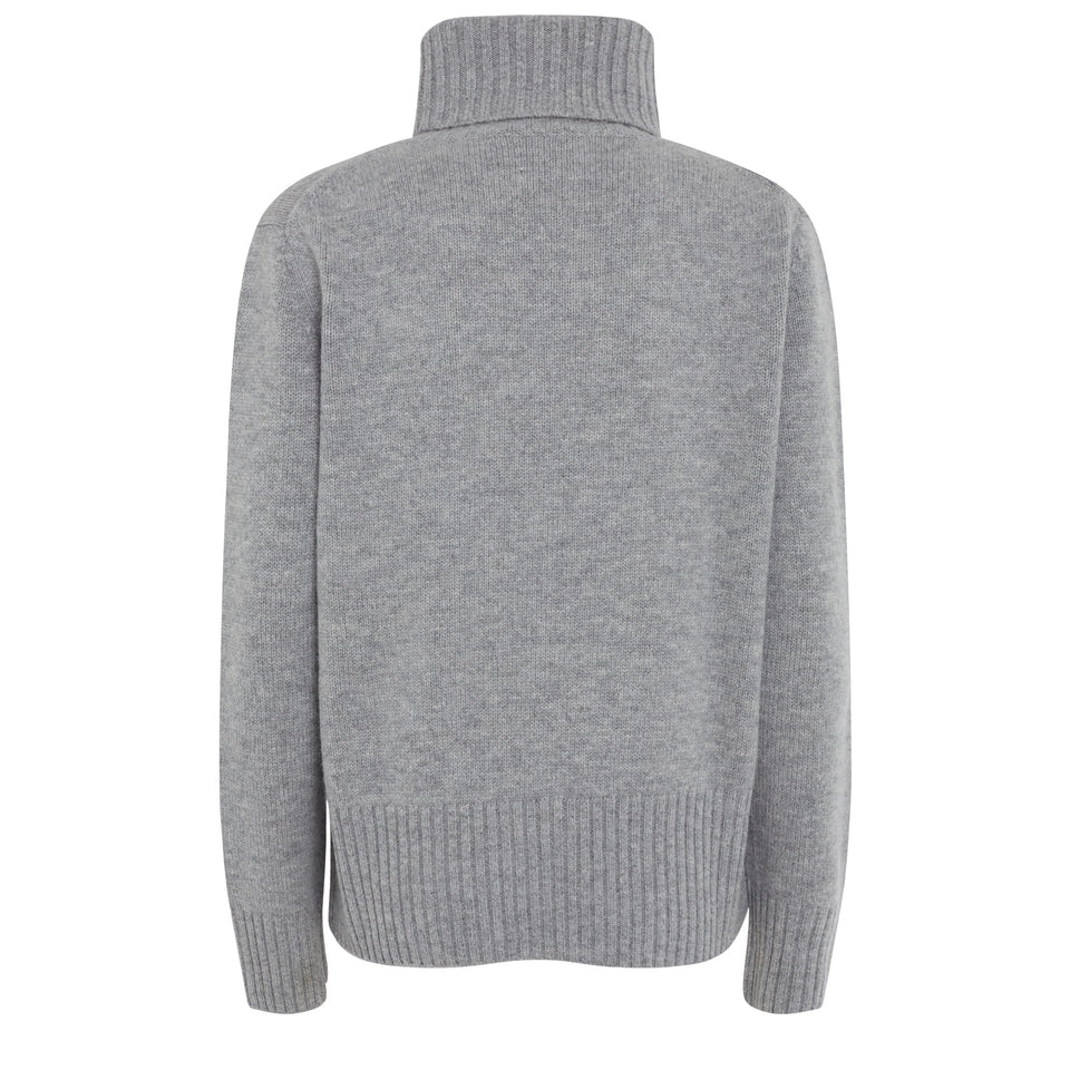 Gray wool sweater