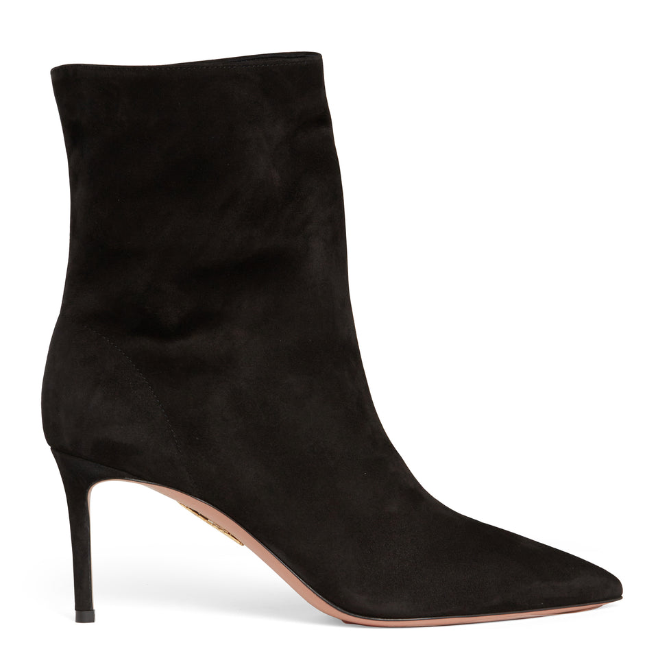 "Matignon" ankle boot in black suede