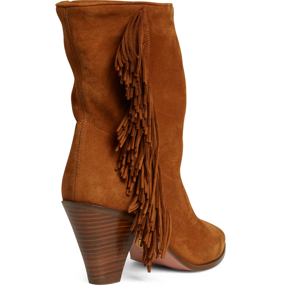 "Marfa" ankle boot in brown suede