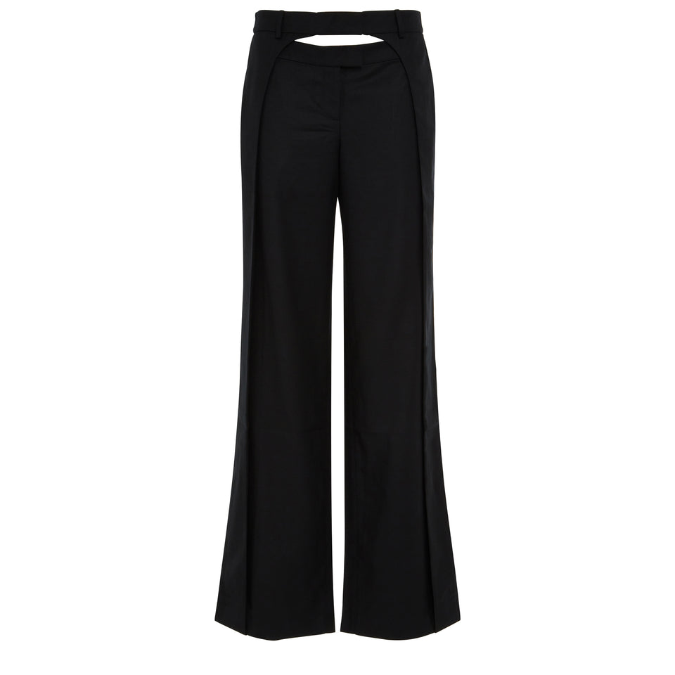 "Tio" trousers in black wool