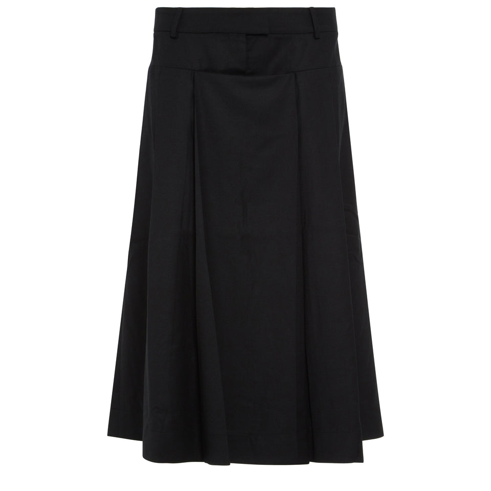 "Oenia" skirt in black fabric