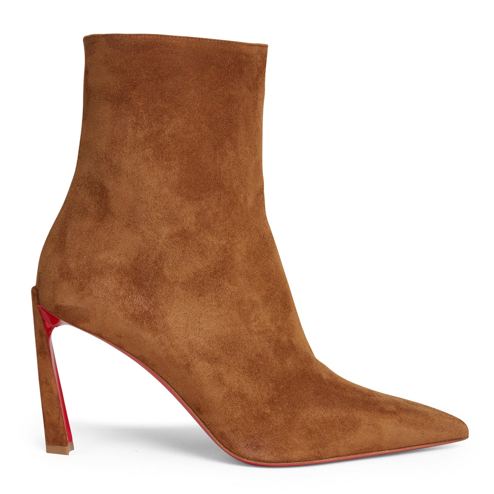 "Condora booty" ankle boot in brown suede