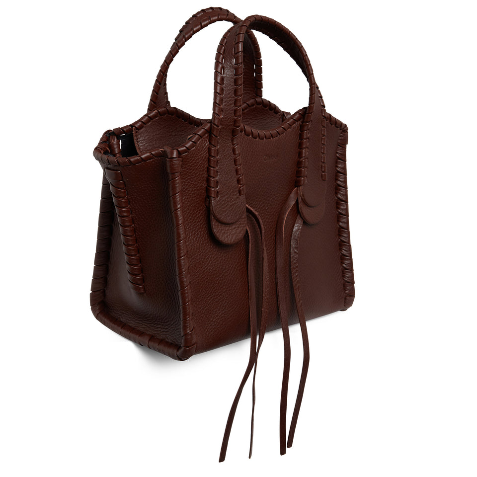 Small ''Mony'' bag in brown leather