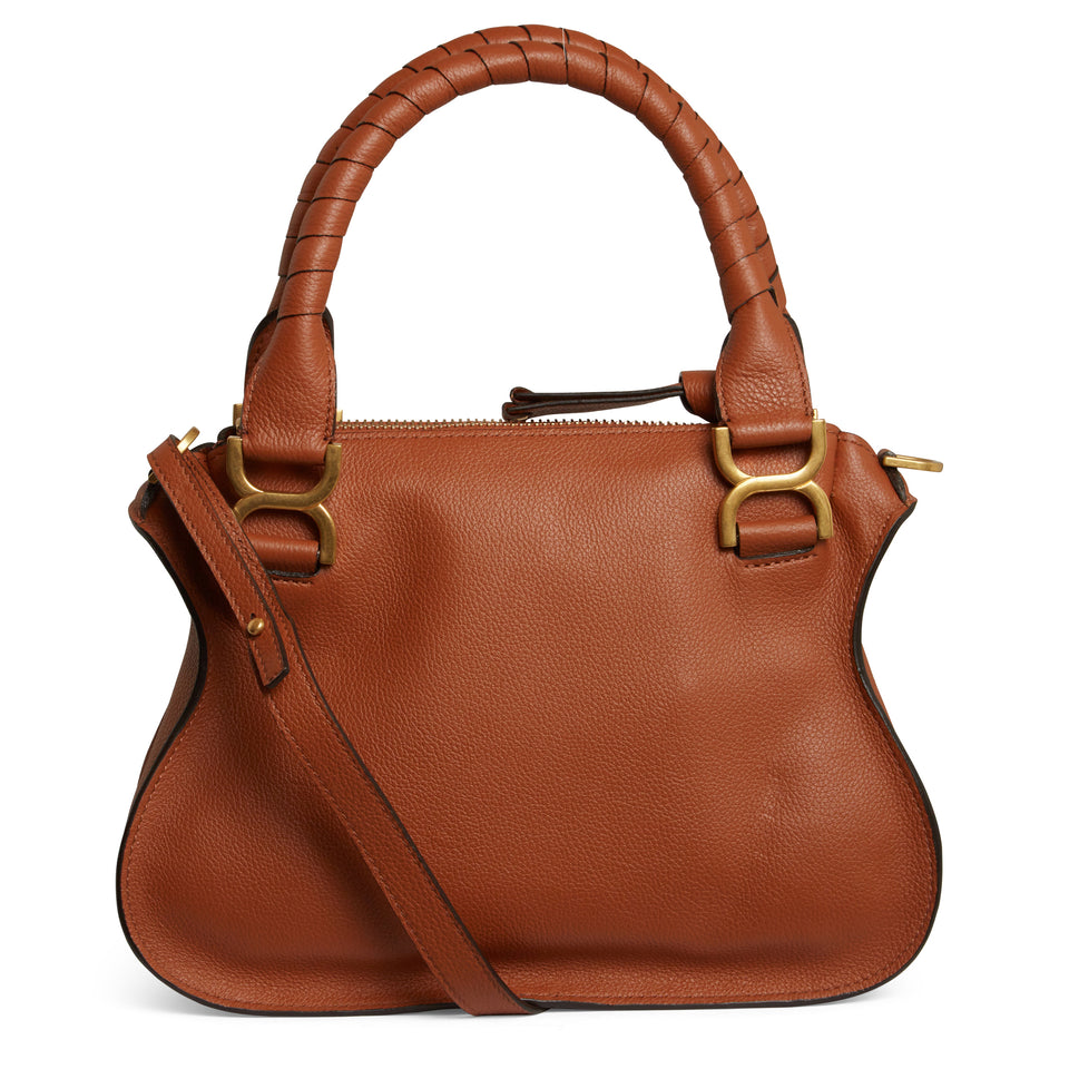 Brown leather ''Marcie'' bag