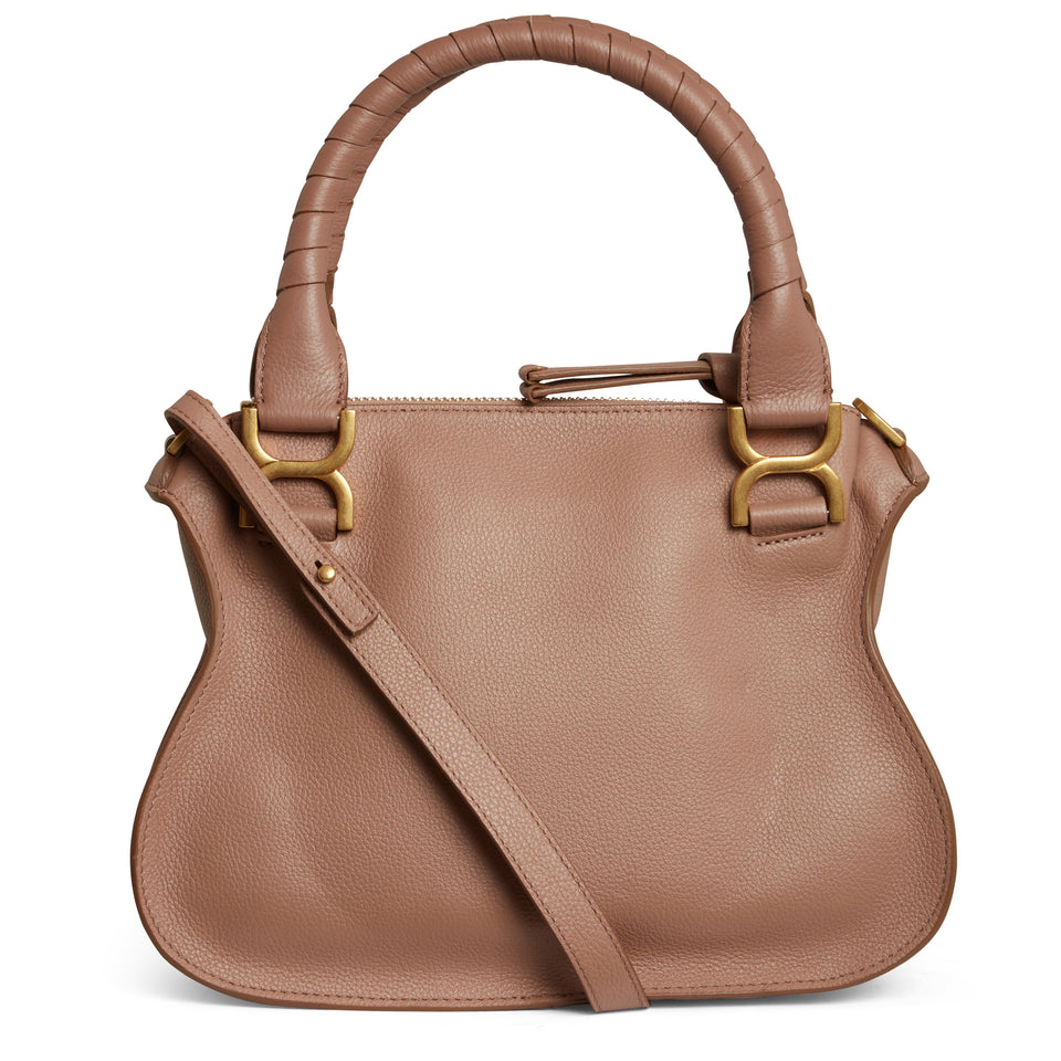 ''Marcie'' bag in beige leather