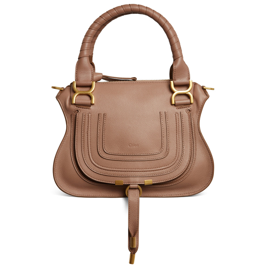 ''Marcie'' bag in beige leather