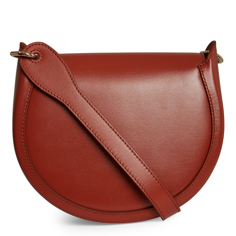 Shoulder bag ''Arlene'' in brown leather