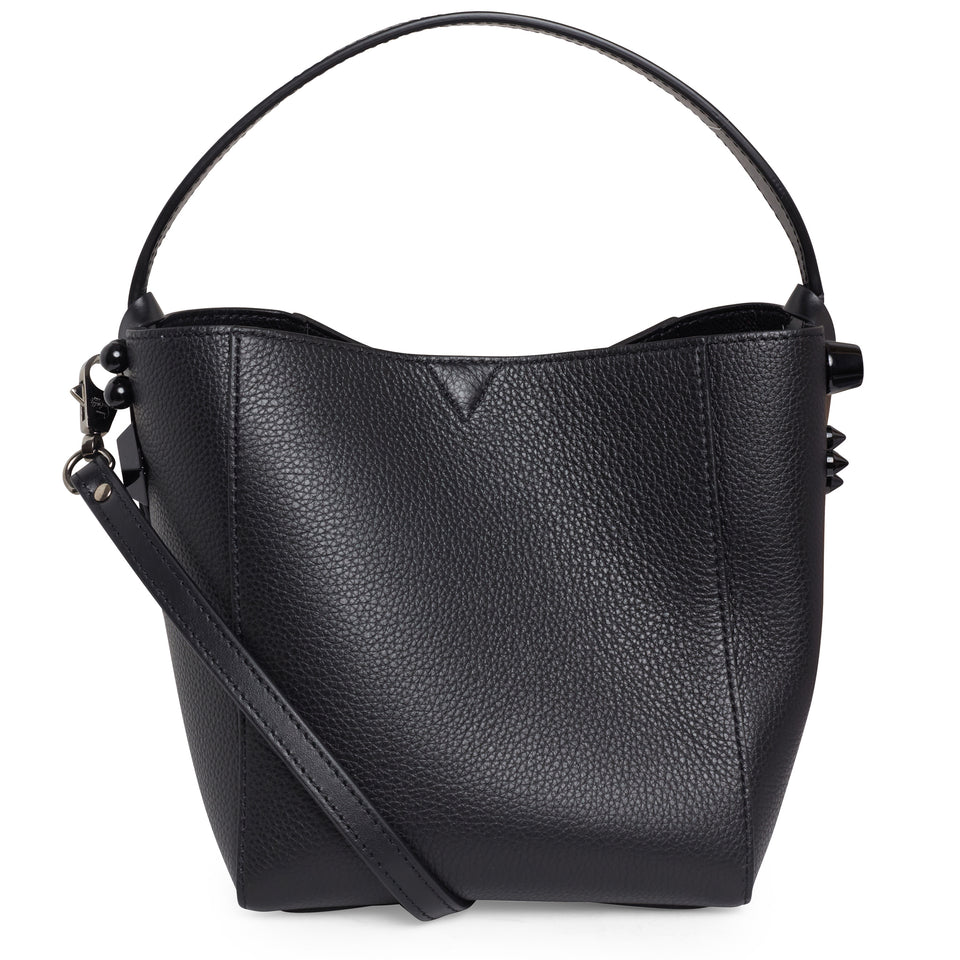 "Cabachic mini" bag in black leather
