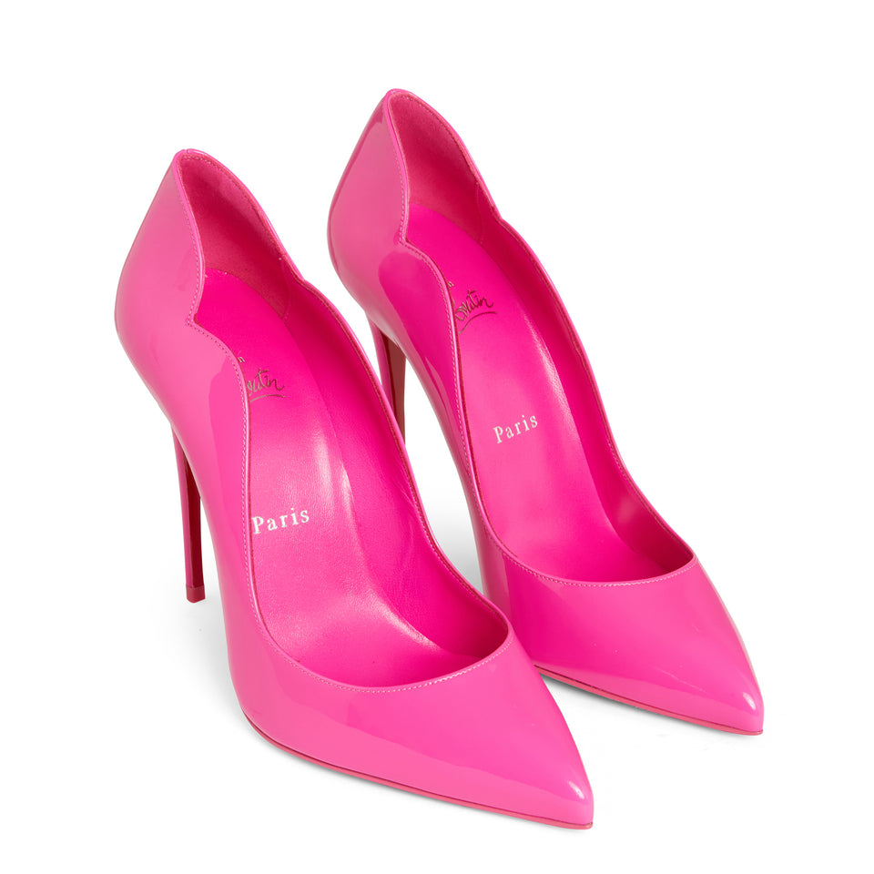 "Hot Chick" décolleté in pink patent leather