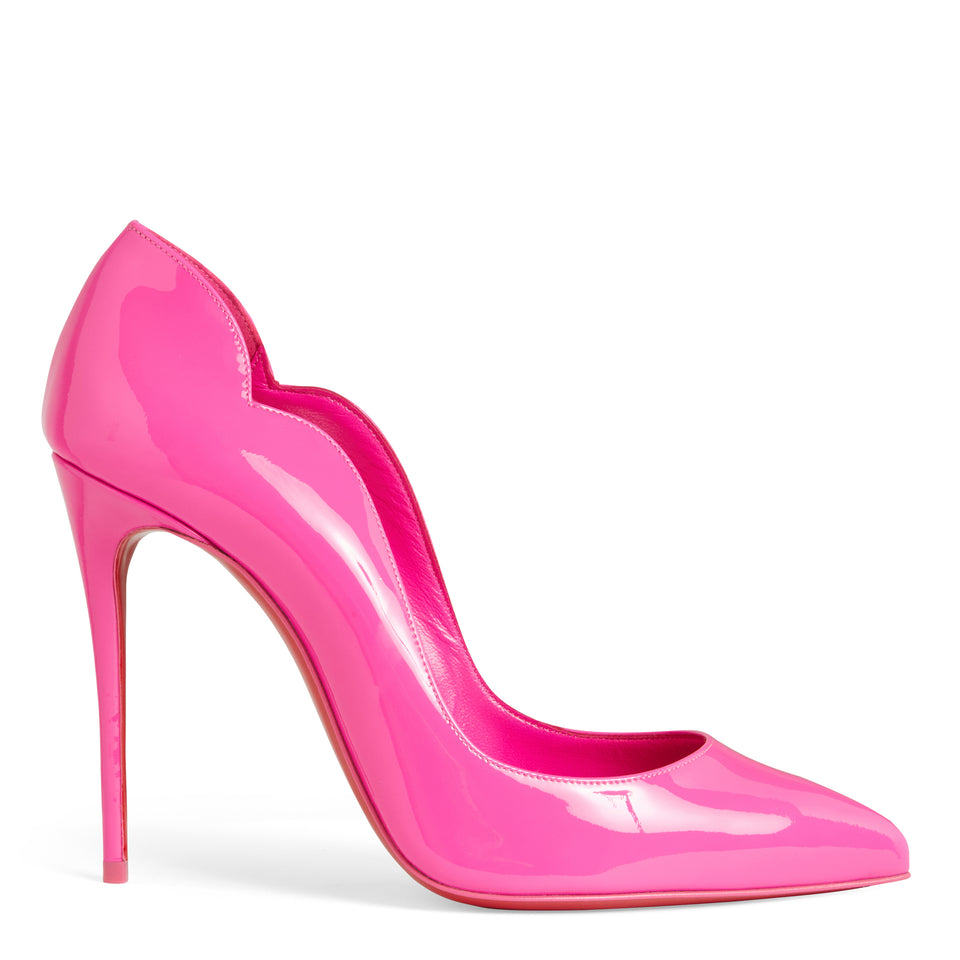 "Hot Chick" décolleté in pink patent leather