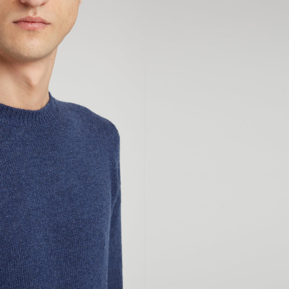Blue cashmere sweater