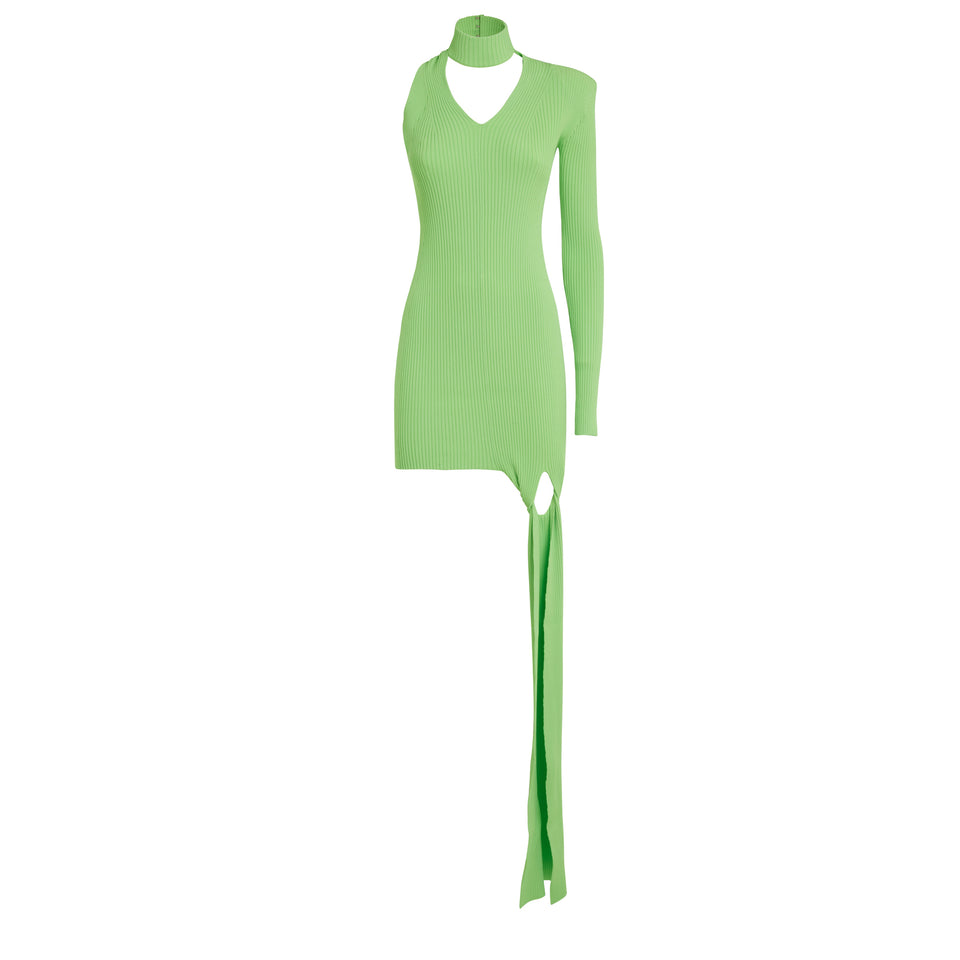 Green fabric dress