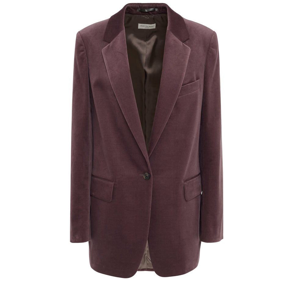 "Blanchet" jacket in purple fabric