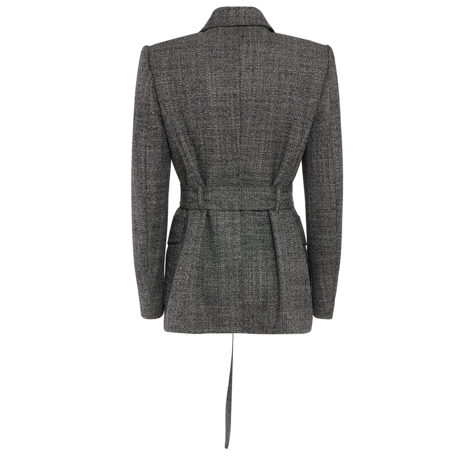"Vardia" jacket in gray wool