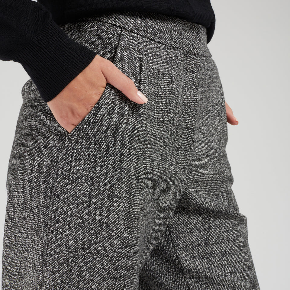 Pantalone "Pantery" in lana grigia