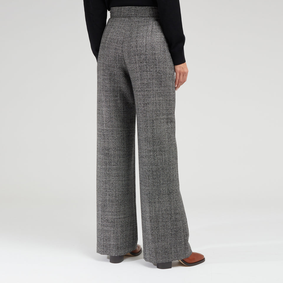 "Pantery" trousers in gray wool
