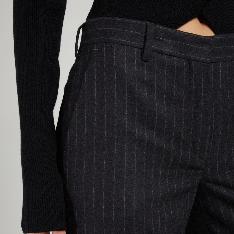 "Parchia" trousers in gray wool