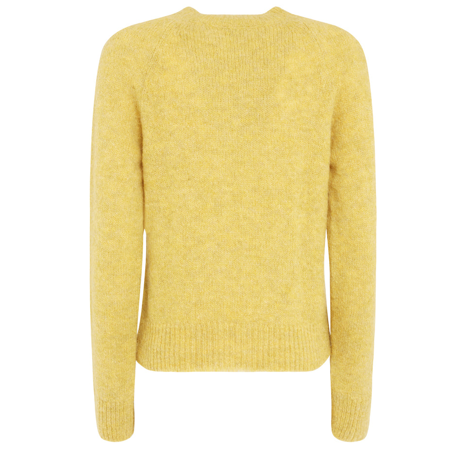 "Texas" yellow wool sweater