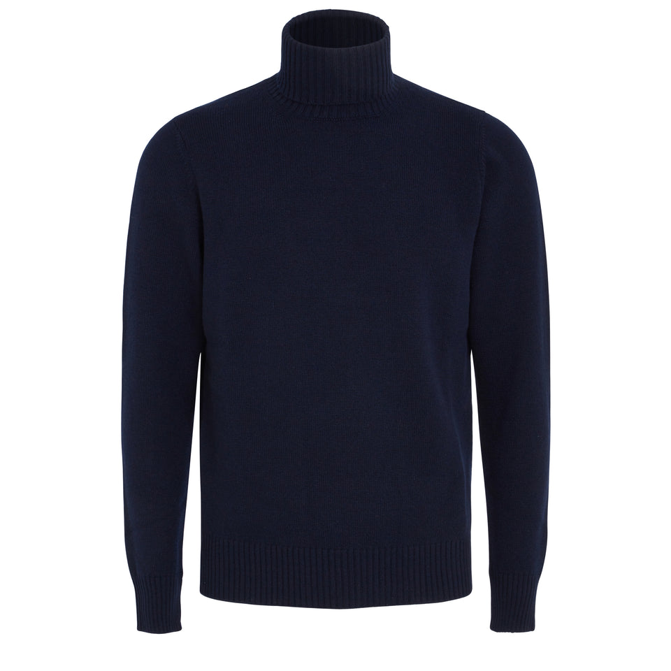 Blue wool sweater