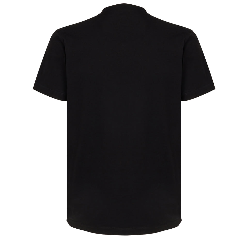 Black cotton T-shirt