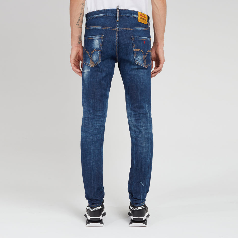 ''Cool Guy'' skinny jeans in blue denim