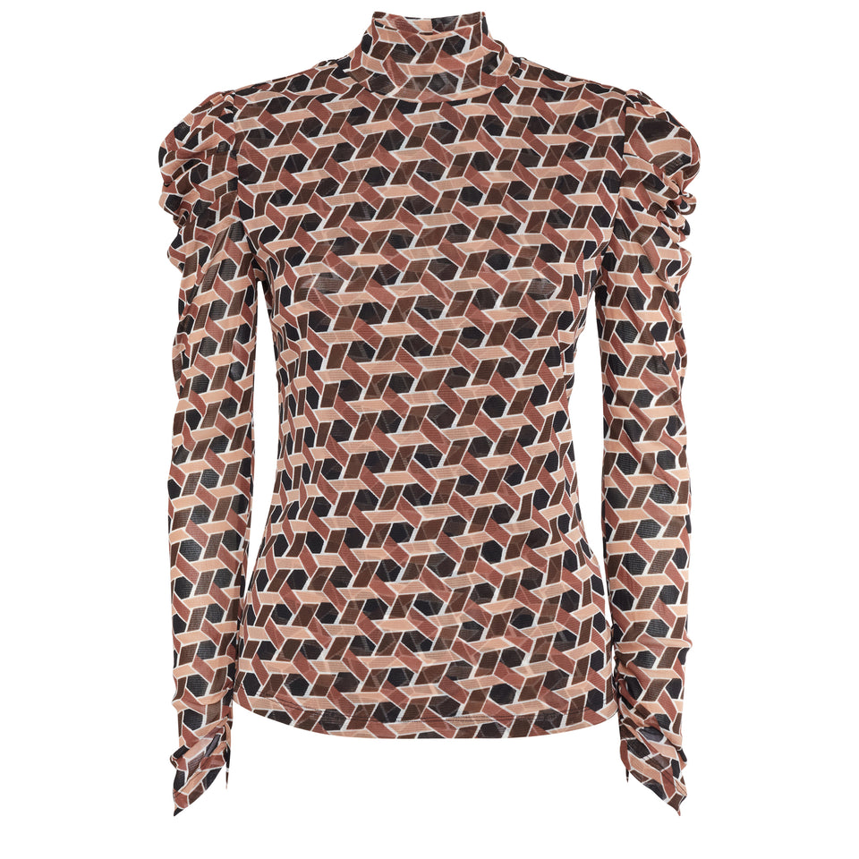 ''Remy'' blouse in multicolor fabric
