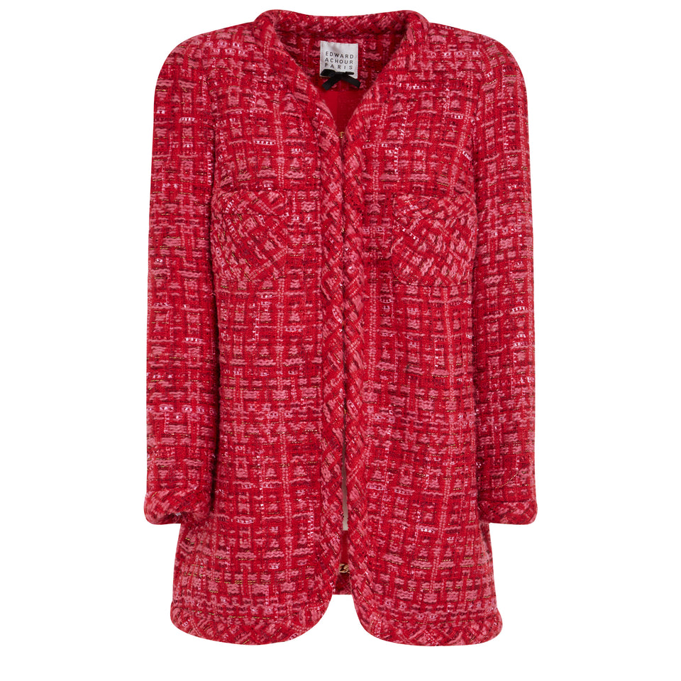 Red tweed jacket