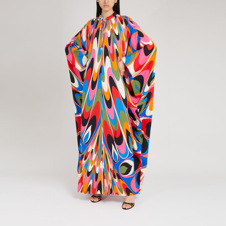 Kaftan in multicolor fabric