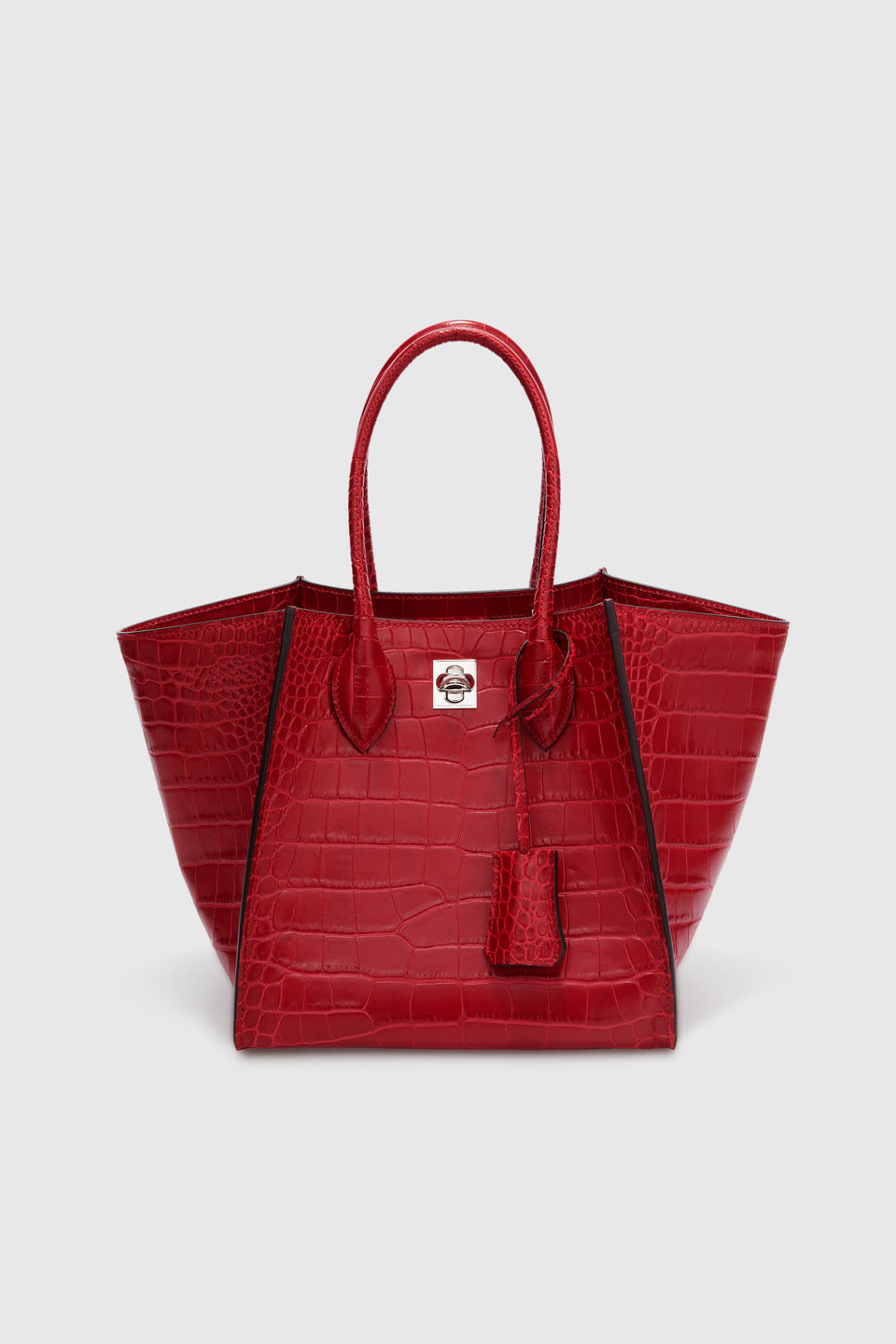 ''Maggie'' tote bag in red leather