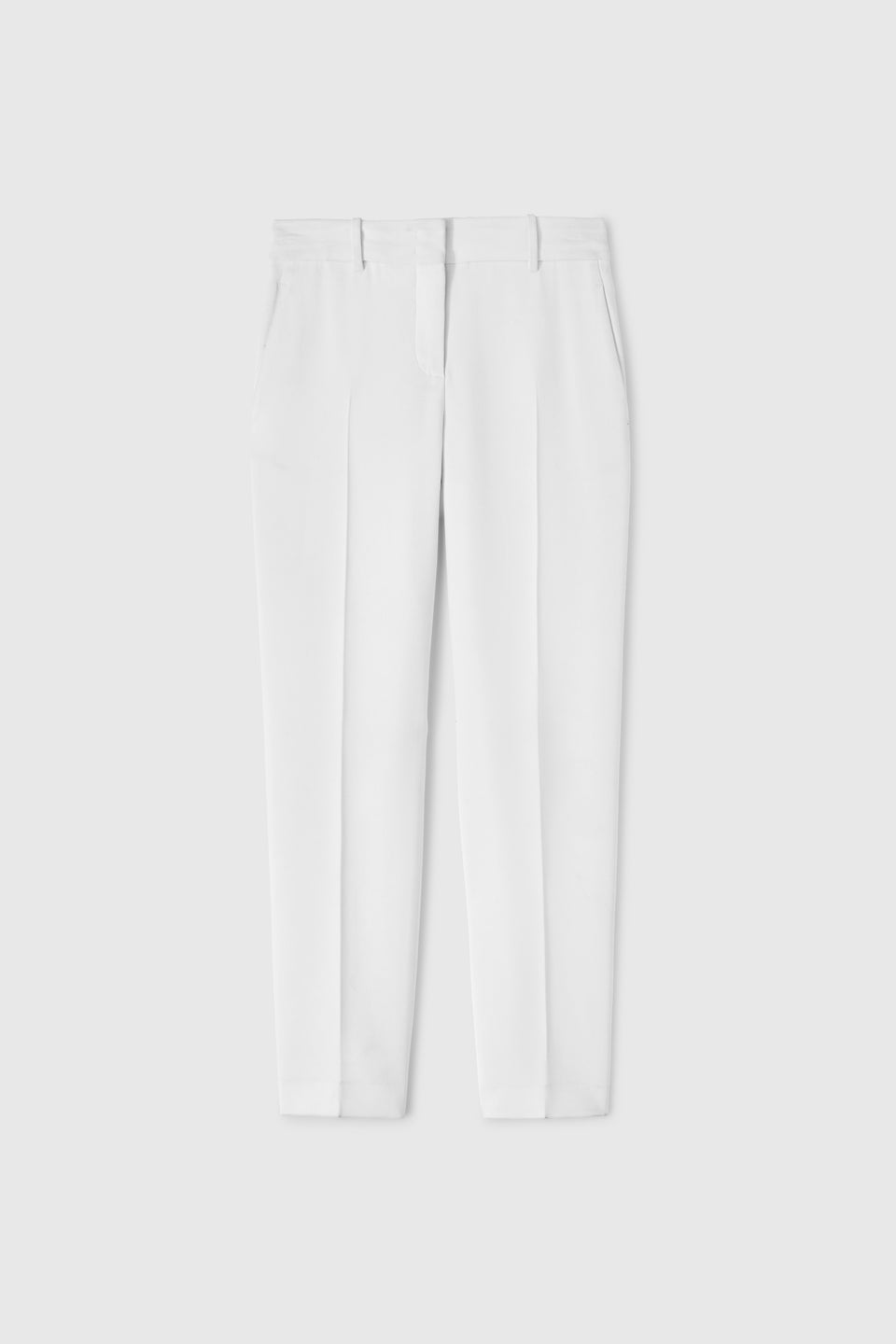 Pantalone sartoriale in cady bianco