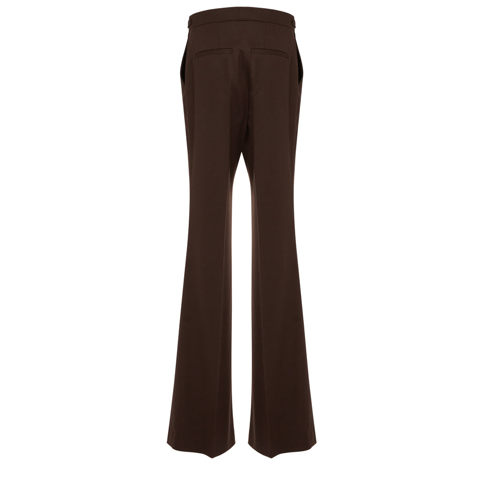 "Vesta" trousers in brown wool