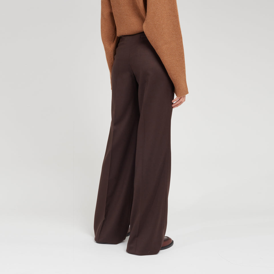 Pantalone "Vesta" in lana marrone