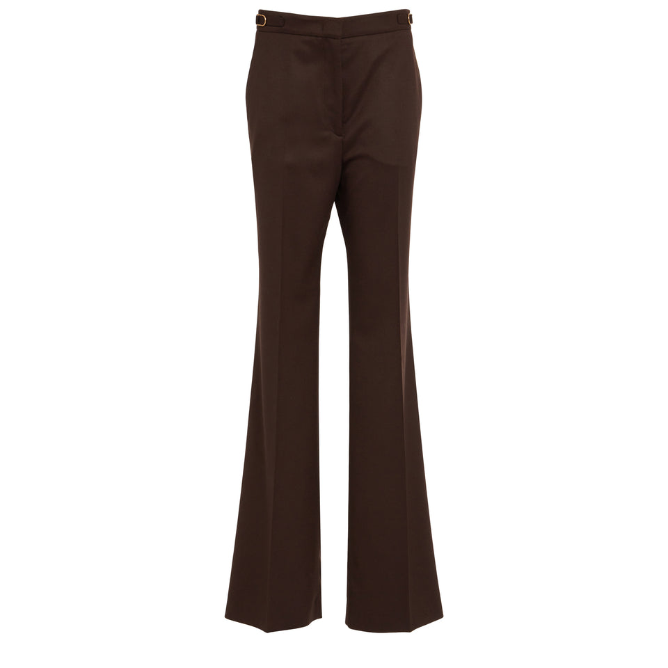 "Vesta" trousers in brown wool