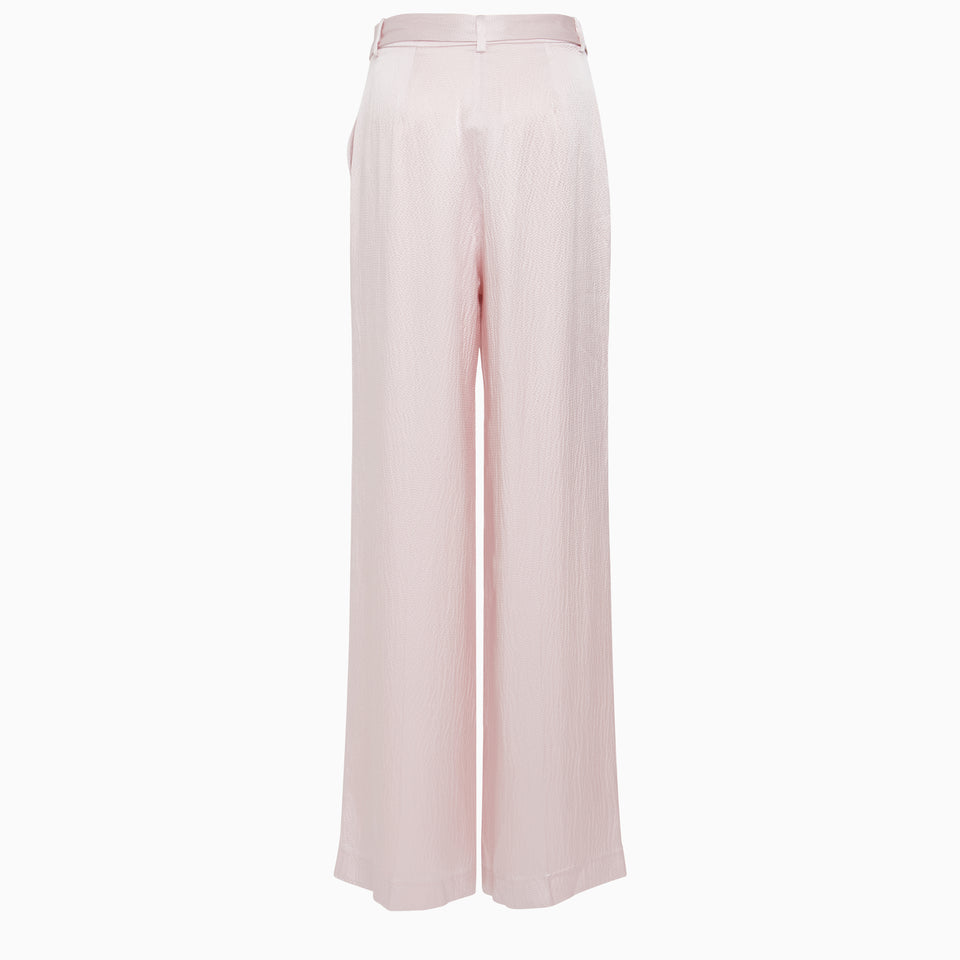Pink silk "Thomazia" trousers