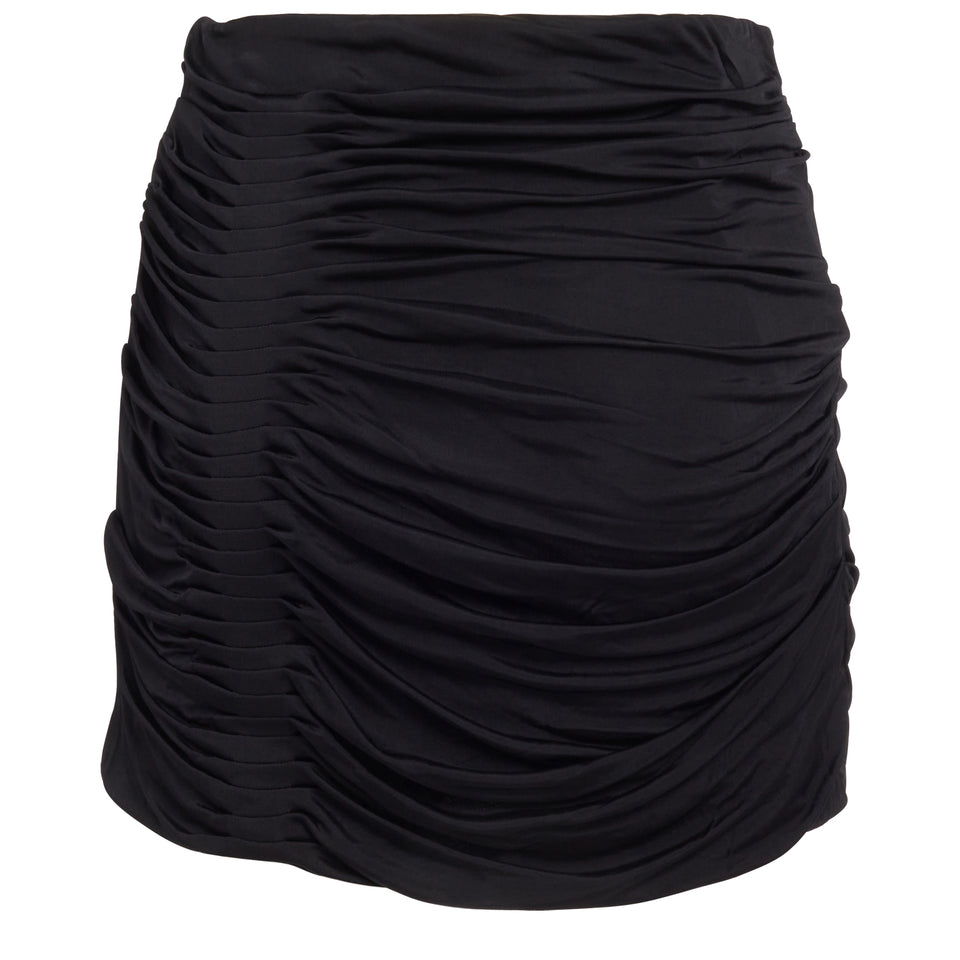 "Maroon" mini skirt in black fabric