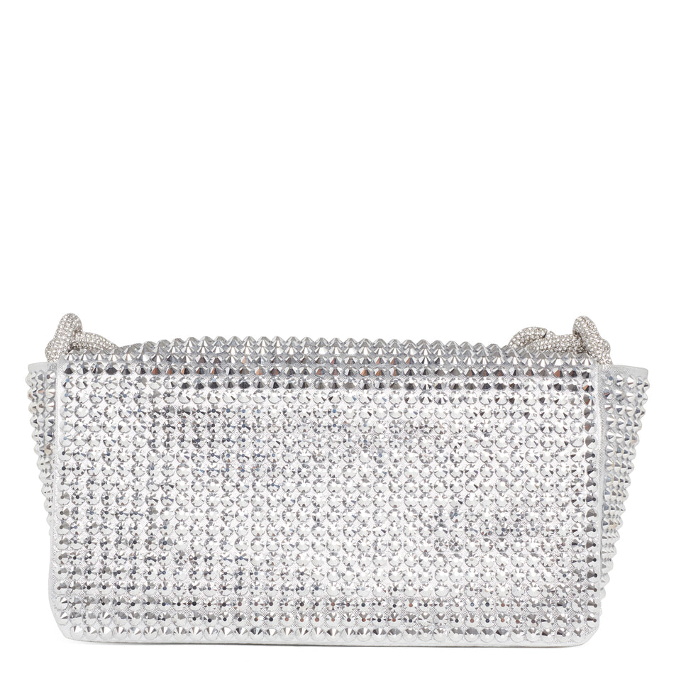 Mini bag with silver crystals
