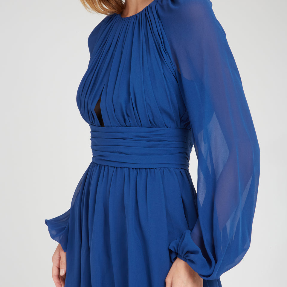 Blue fabric dress